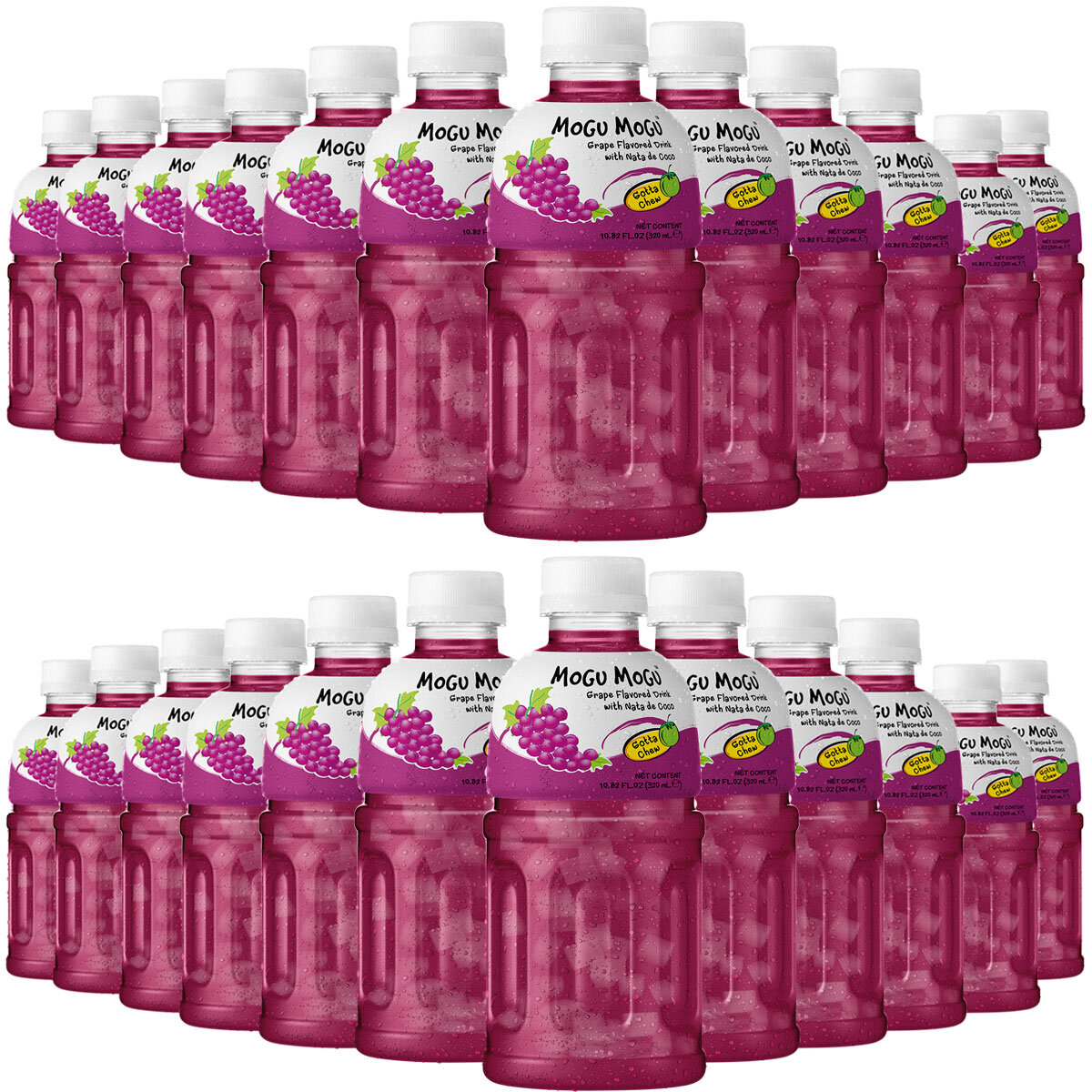 Mogu Mogu Grape Drink, 24 x 320ml