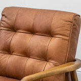 Gallery Humber Vintage Brown Leather Armchair