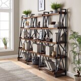 Bayside Furnishings Ladder Bookcase with 5 Fixed Shelves | Costco UK