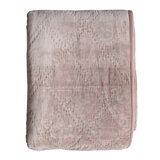 Gallery Quilted Velvet Bedspread in Blush