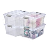 IRIS OHYAMA Storage Box with Lid 15L set of 4 at costco.co.uk