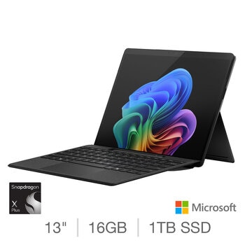 Microsoft Surface Pro Copilot+PC, Qualcomm Snapdragon X Plus, 16GB RAM, 1TB SSD, 13 Inch OLED Convertible 2 in 1 Laptop, EP2-25963