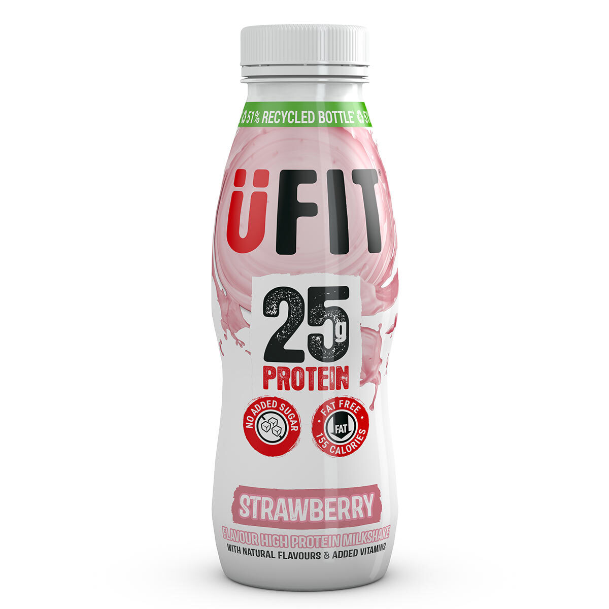 UFIT Strawberry Protein Shake, 330ml