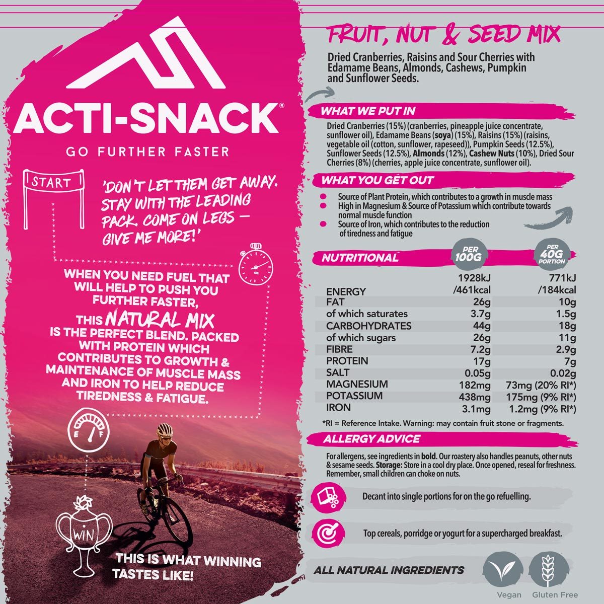 Acti-Snack Fruit Nut & Seed, 500g Acti-Snack Fruit Nut & Seed, 500g