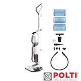 45 degree angle of Polti Vaporetta 3 with accessories