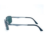 Ray-Ban Gunmetal Sunglasses with Green Lenses, RB3498 004/71