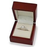 1.36ctw Round Brilliant Cut Diamond Ring, 18ct White Gold