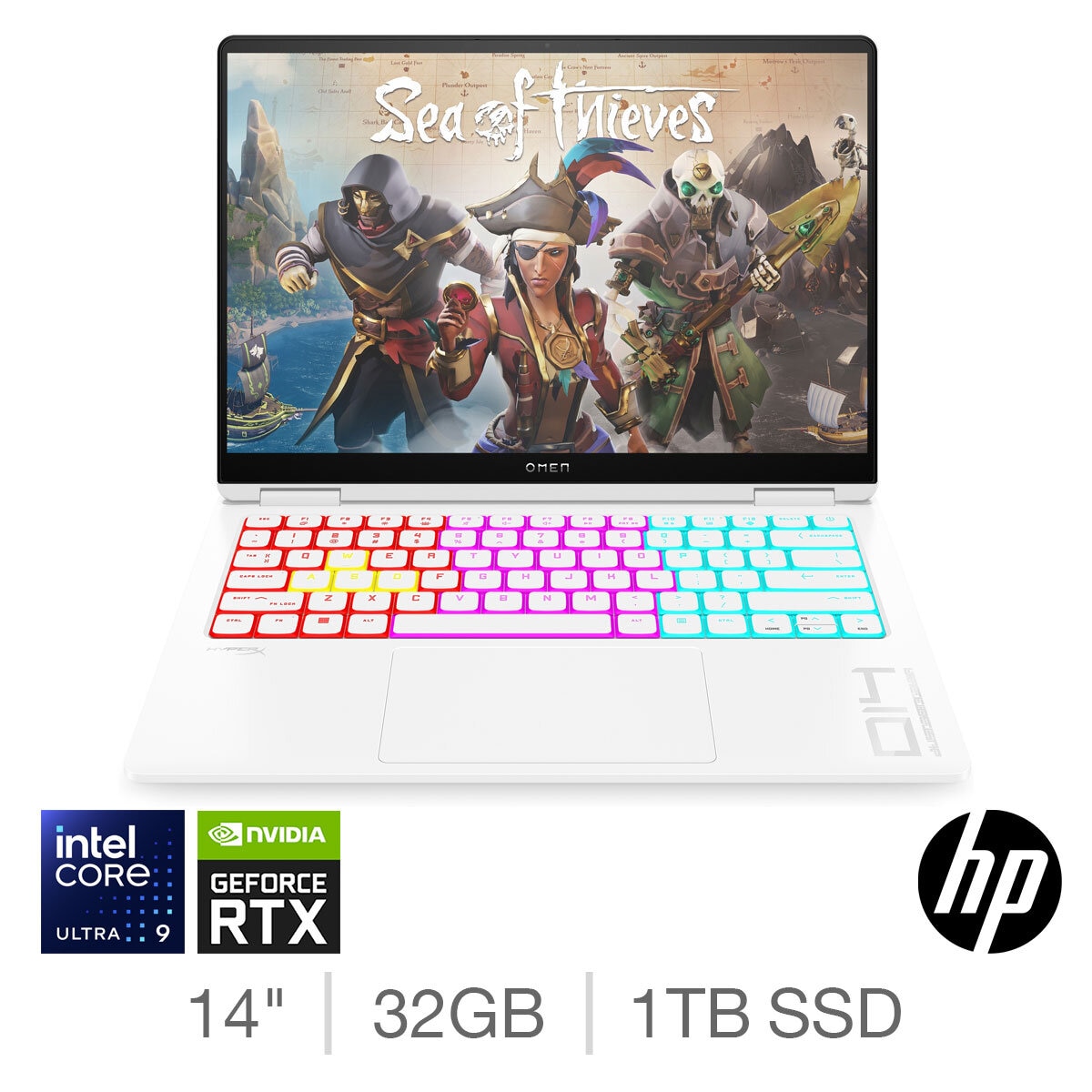 HP Transcend, Intel Core U9, 32GB RAM, 1TB SSD, NVIDIA GeForce RTX 4070, 14 inch Gaming Laptop,14-fb0010na