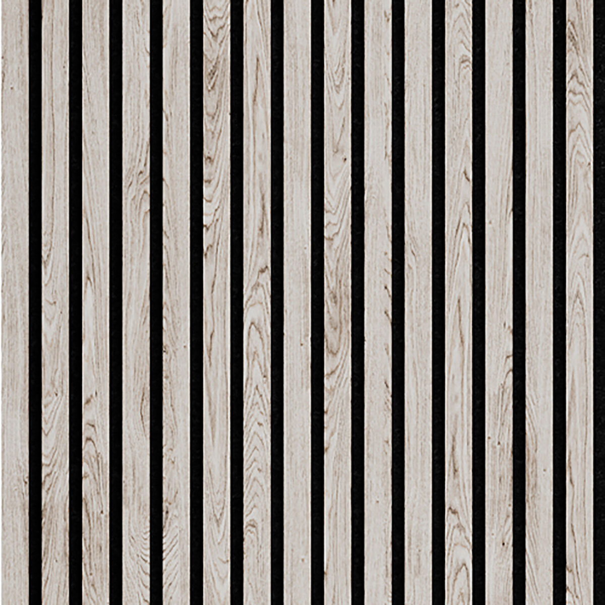 Ash Decorative Slatted Wood Wall Panel 17mm x 2.4 m x 0.6 m (2 panels per pack)