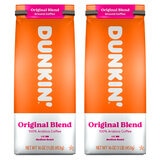 Dunkin' Original Blend Ground Coffee, 2 x 453g