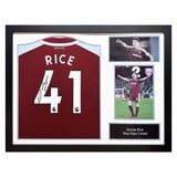 Declan Rice Signed Framed West Ham Football Shirt