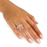 1.00 cwt Emerald Cut DIamond Solitaire Ring, Platinum