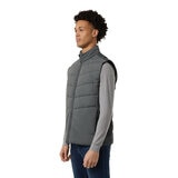 32 Degrees Mens Mixed Media Vest in Grey