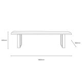 Gallery Chisbury Acacia Live Edge Dining Bench