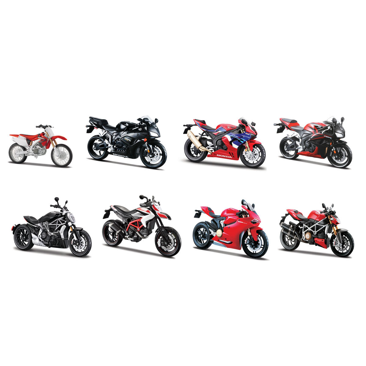 Maisto 1:12 Scale Highly Detailed Motorcycles 4 pack (6+ Years)