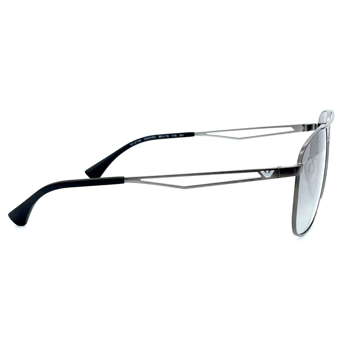 Emporio Armani Gunmetal Grey Sunglasses with Grey Lenses