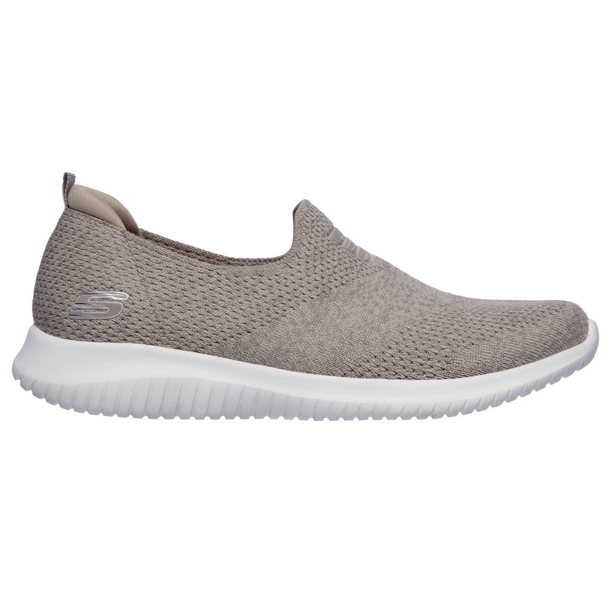 Skechers Ladies Ultra Flex Trainers in Taupe