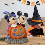 21 Inch Halloween Mickey and Minnie Pumpkin with lights and Music