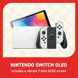 Nintendo Switch OLED with Super Mario Wonder Bros. Wonder & 12 Months Nintendo Switch Online Subscription