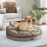 Kirkland Signature Round Pillow Orthopaedic Dog Bed, Brown