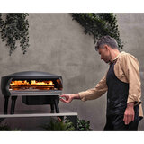 Witt Etna Rotante Gas Powered 16" Pizza Oven 5 Piece Bundle in Graphite