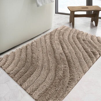 Safdie Tufted Wave Taupe Bath Mat, 56 x 91 cm Safdie Tufted Wave Taupe Bath Mat, 56 x 91 cm