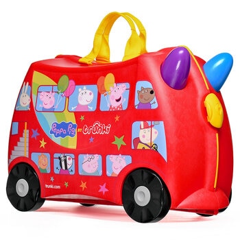 Trunki Peppa Pig Party Bus Ride On Hardside Case (3-6 Years)