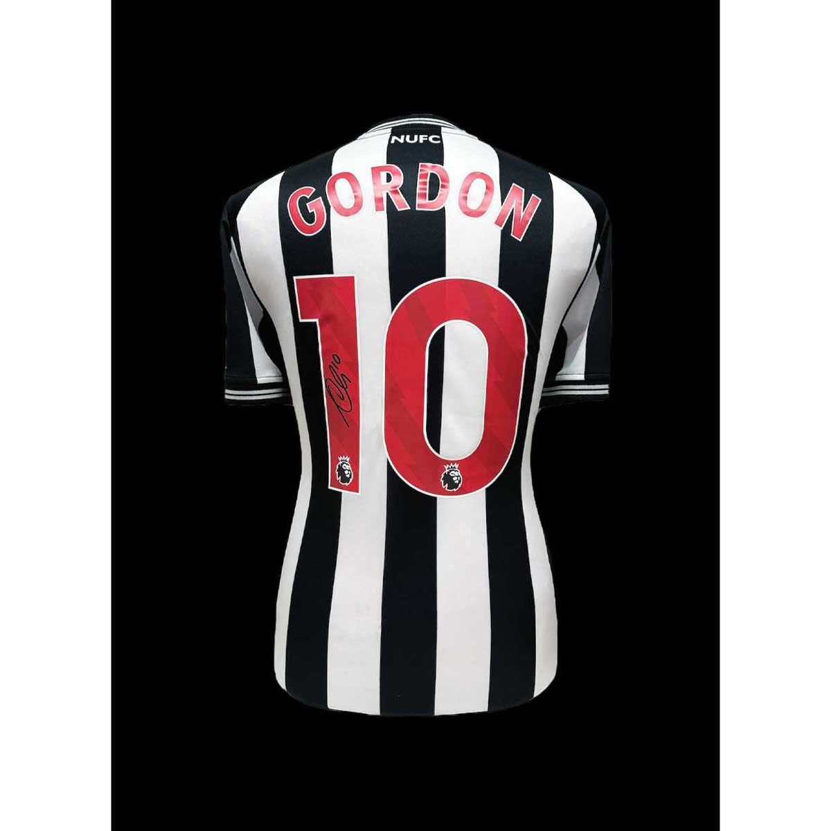 Anthony Gordon signed Newcastle United shirt