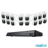 Reolink 12MP (4K+) UHD NVR PoE AI 16 x channel / 16 x Dome camera kit. 4TB at costco.co.uk