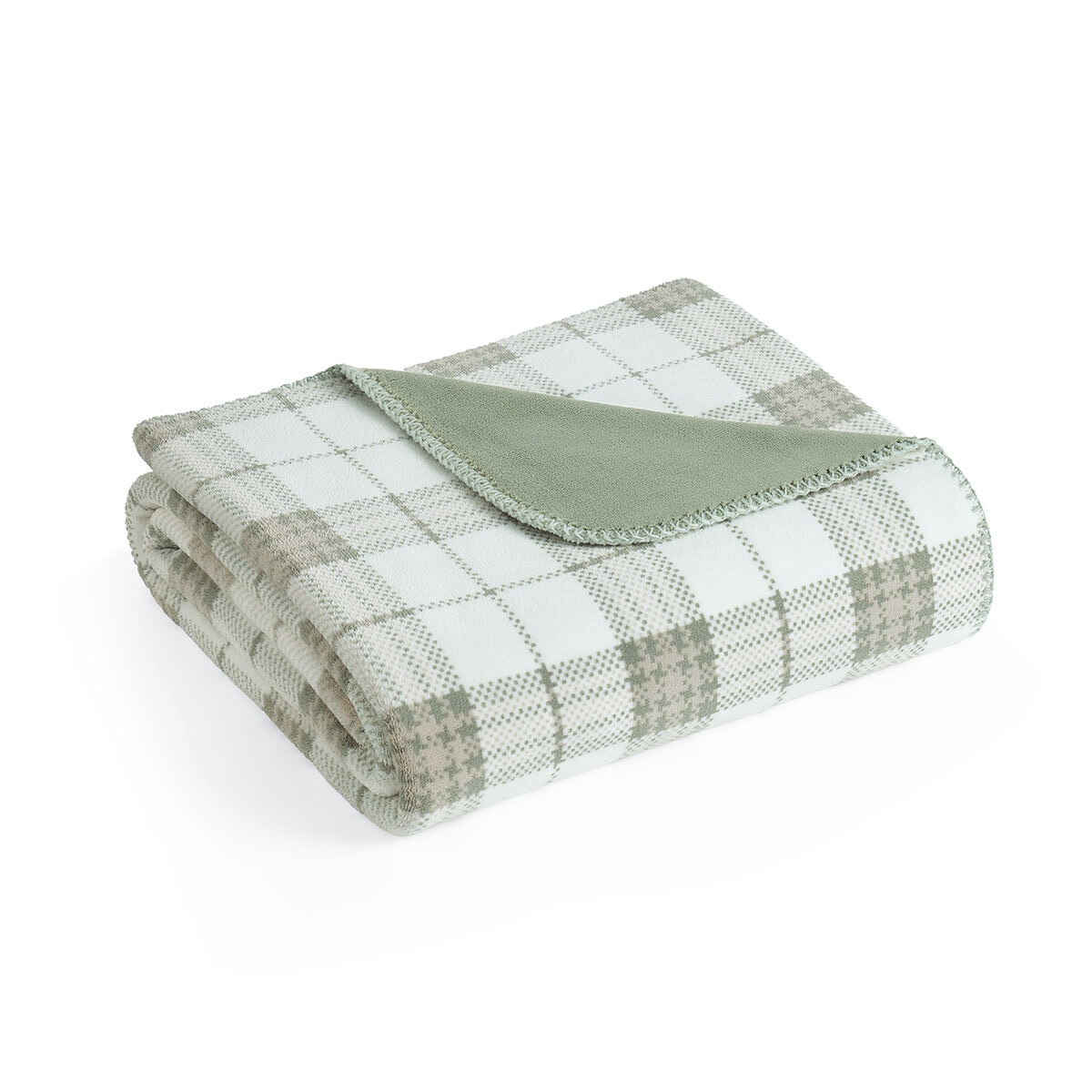 Casual Living Reversible Plush Throw 127 x 177 cm, in Green