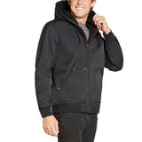 Kirkland Signature Men's Heavy Duty Hooded Work Jacket in Black, Large