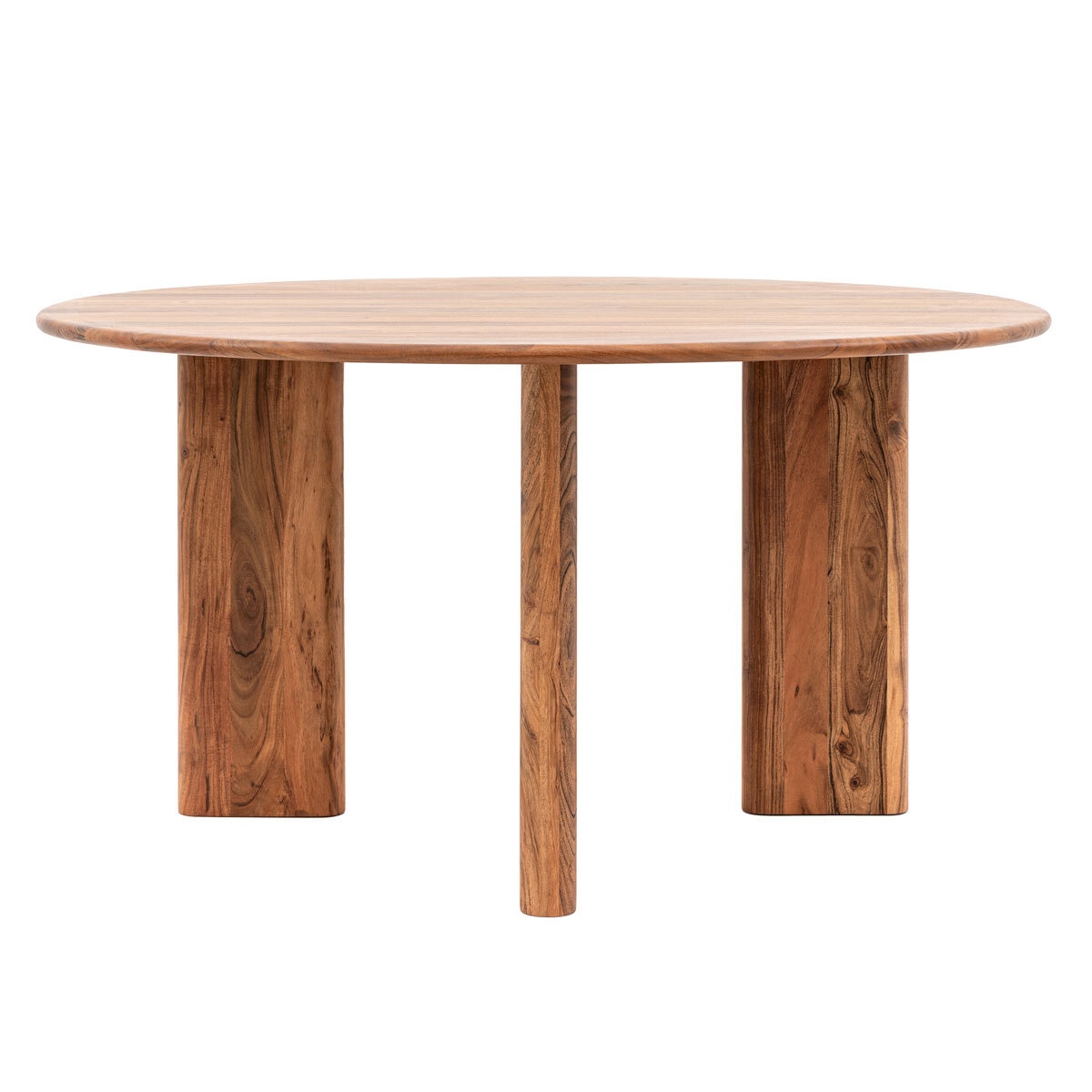 Gallery Borden Acacia Round Dining Table, Seats 4