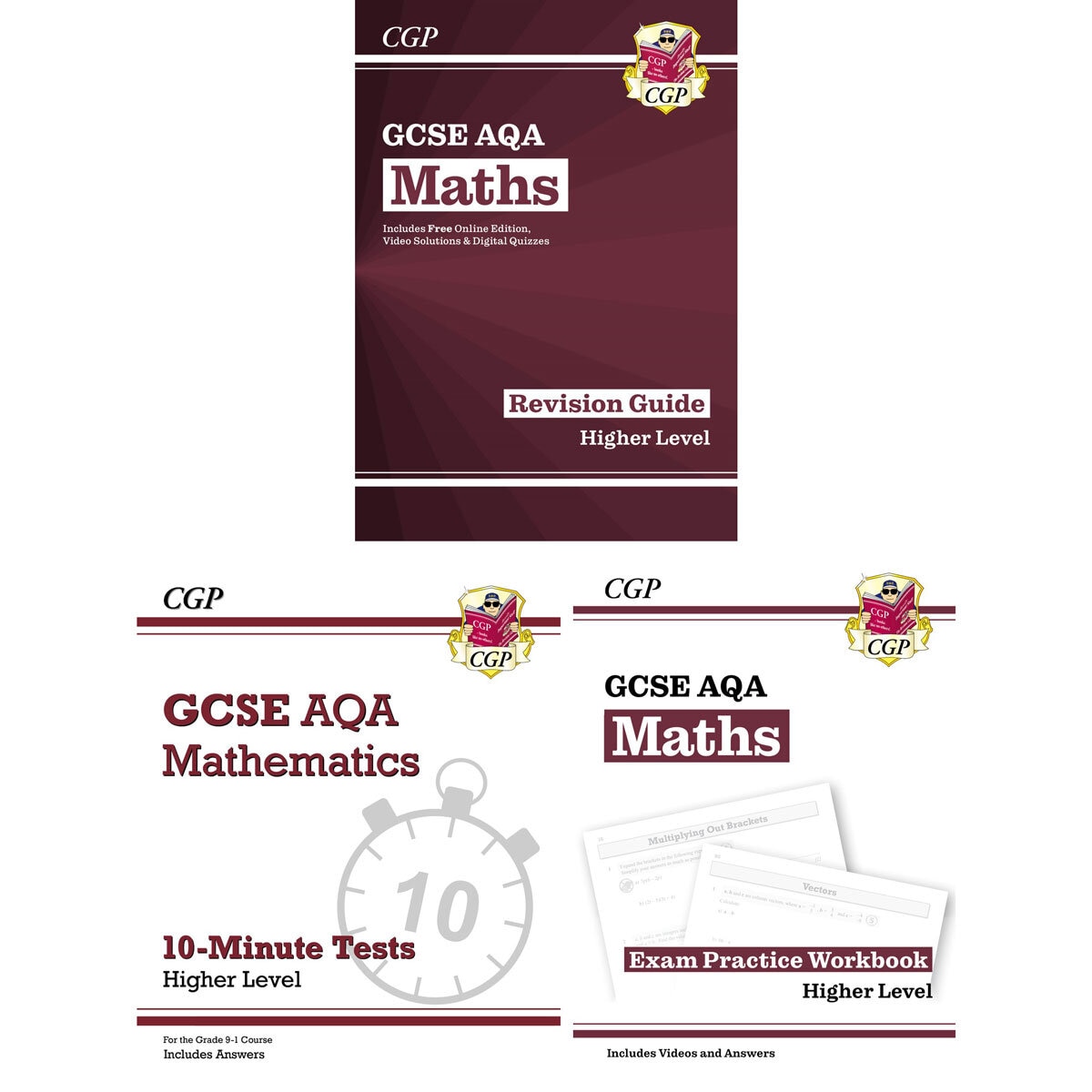 CGP GCSE AQA Maths Higher (14-16 Years) | Costco UK