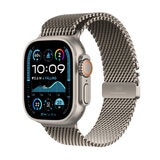 Apple Watch Ultra 2 GPS + Cellular, 49mm Titanium Case with Natural Titanium Milanese - Medium, MX5R3QA/A