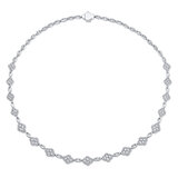 5.58ctw Round Brilliant Diamond Necklace, 18ct White Gold