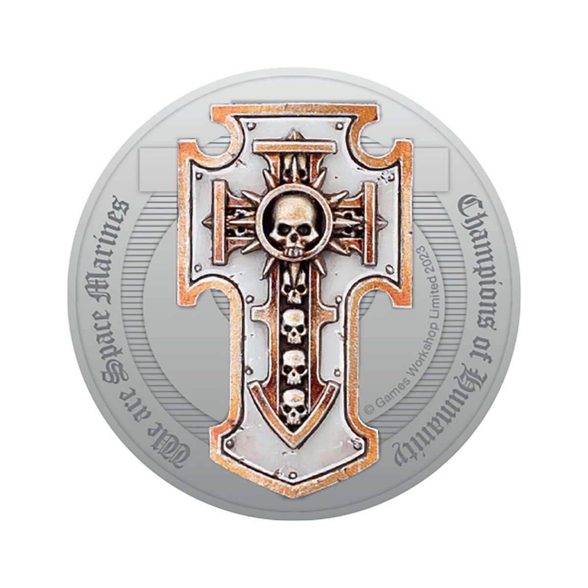 Official Limited Edition Warhammer 40,000 Medal Cover by Royal Mail.