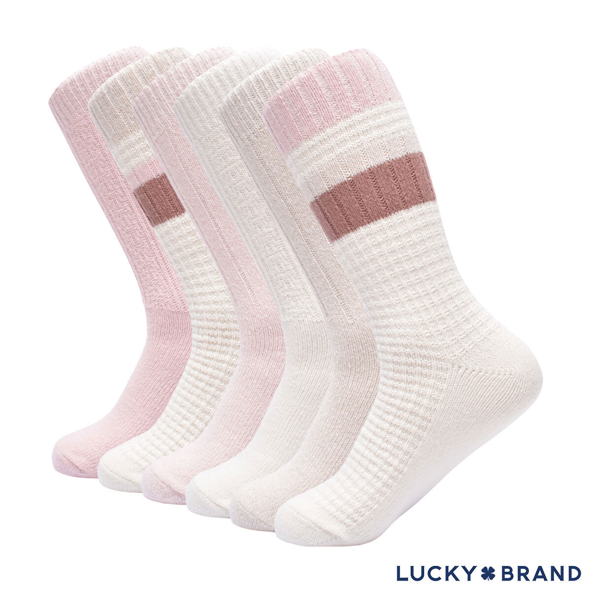 Lucky Cozy Boot Sock, 6 Pack