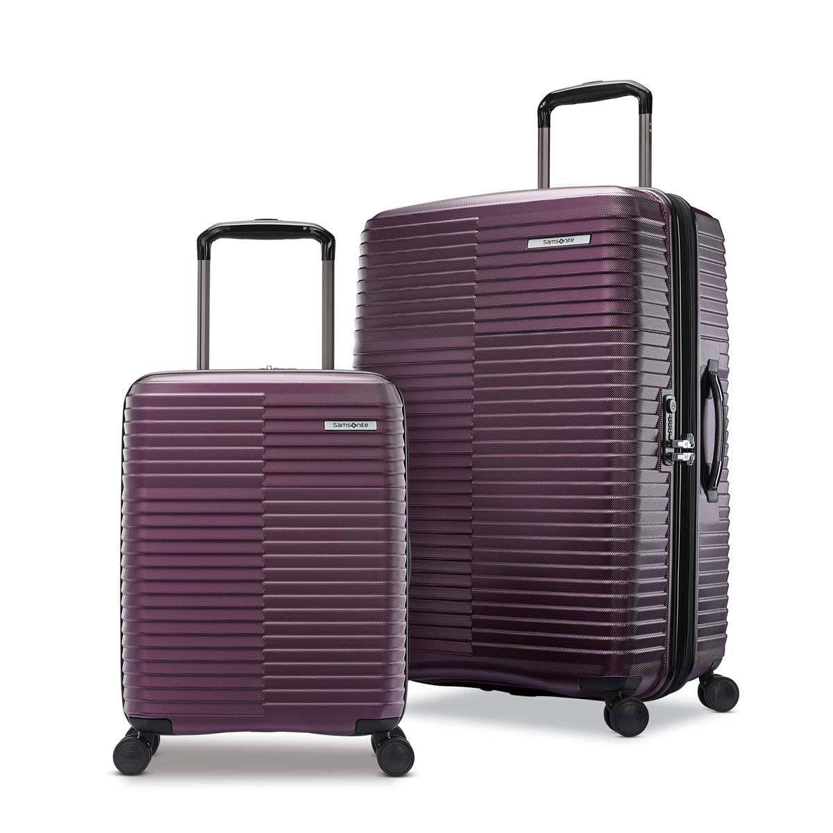 Samsonite Stack-IT 2 Piece Hardside Suitcase Set, Purple | Costco UK