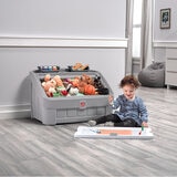 Buy 2-In-1 Toy Box & Art Lid Grey Lifestyle2 Image at Costco.co.uk