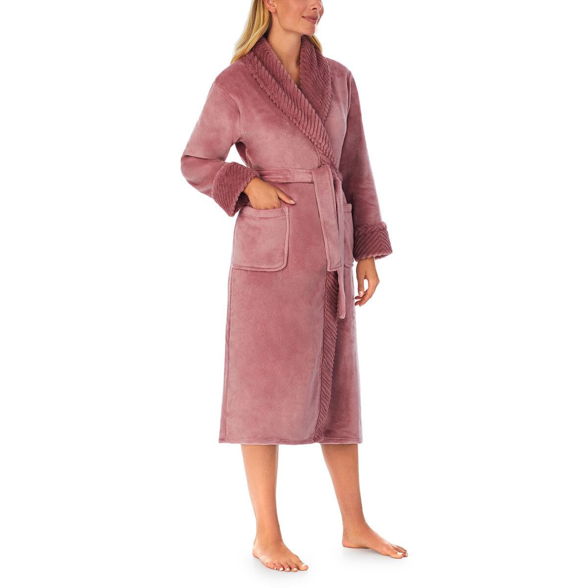 Carole Hochman Women s Plush Robe in Rose Costco UK