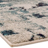 Front & back photo of Nova Navy Rug