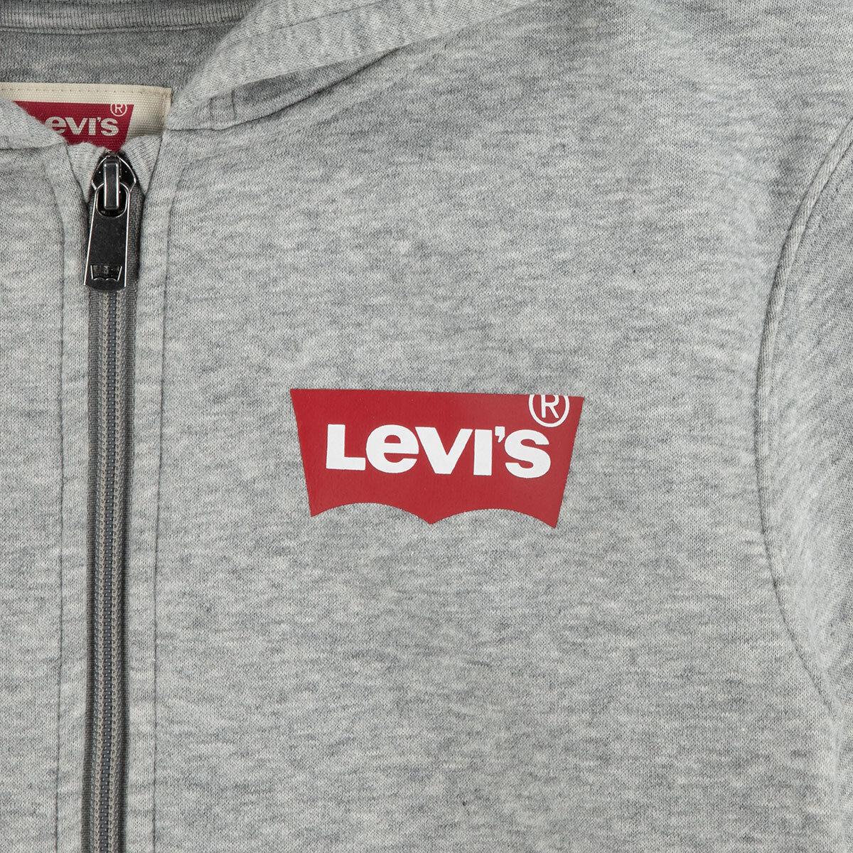 Levi Youth Zip Up Hoodie in Grey