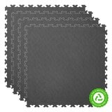 Klikflor RX500 7mm Recycled Garage Floor Tiles 4 pack (497 x 497 x 7mm) - 0.98m² per pack in Graphite