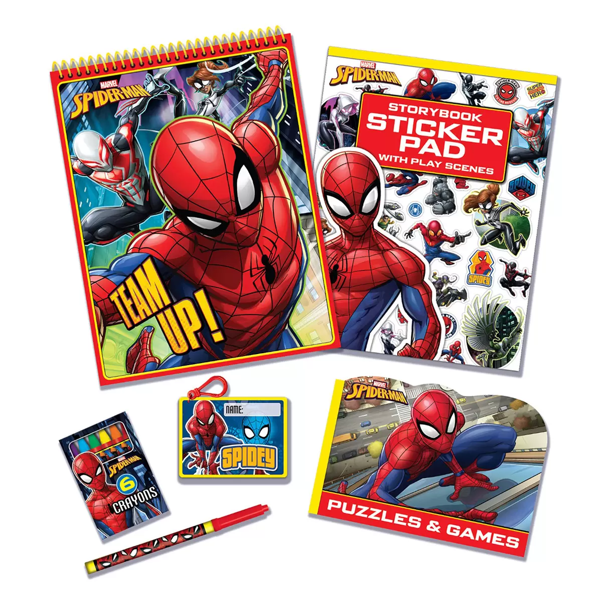 3 Spiderman Story Books & Activity Case | Costco UK