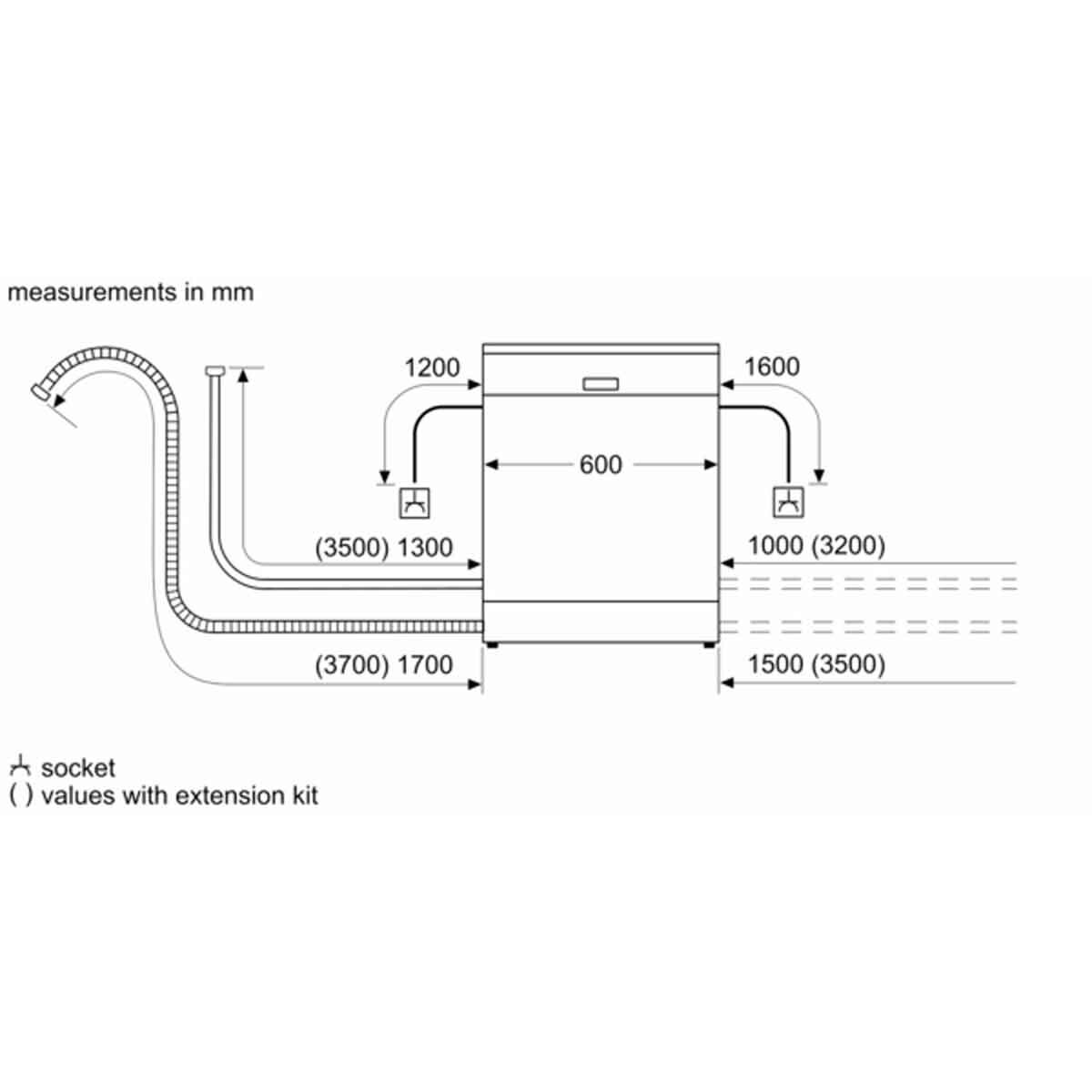 Buy Bosch SMS6ZCW10G Series 6 Freestanding 14 Place Setting Dishwasher, B Rated in White at Costco.co.uk