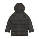 Andy & Evan Boys & Girls Back to School Quilted Parka in Black