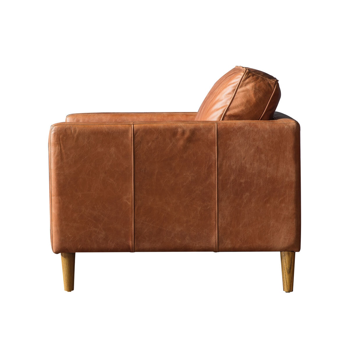 Gallery Osbourne Brown Leather Armchair