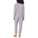 DKNY Ladies Fleece Lounge Set in Grey