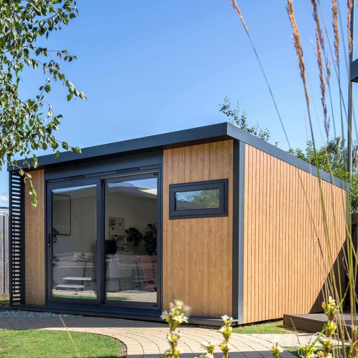 Installed Green Retreats Basebox Plus Garden Room 4.2m x 3.6m