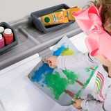 Buy 2-In-1 Toy Box & Art Lid Grey Features Image at Costco.co.uk